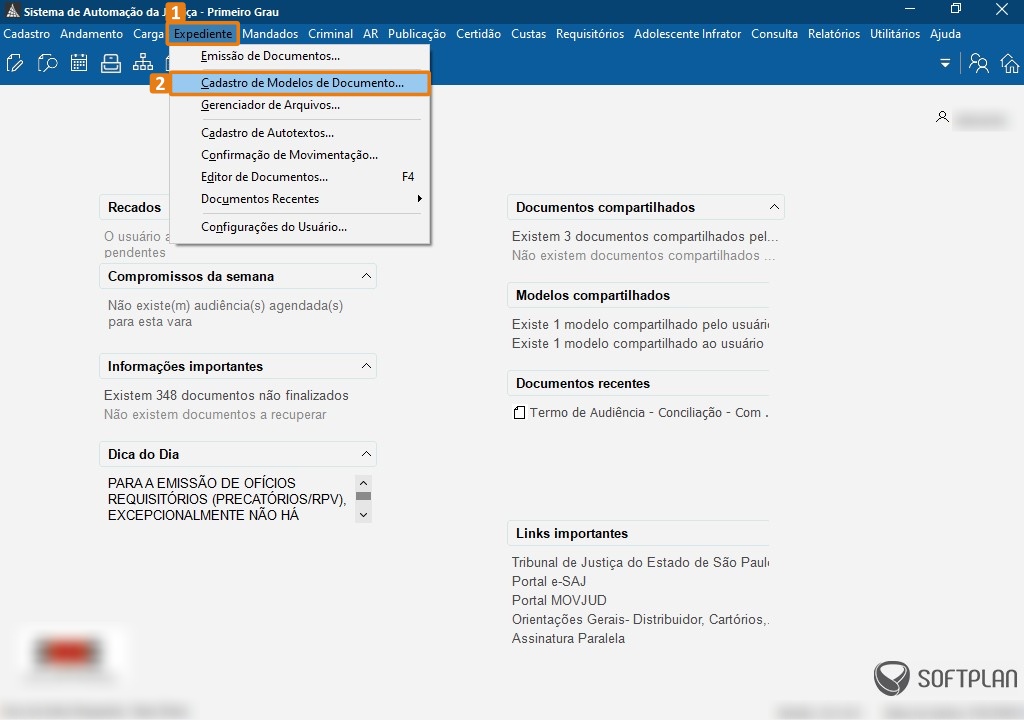 Formulário padronizado para realização de levantamento