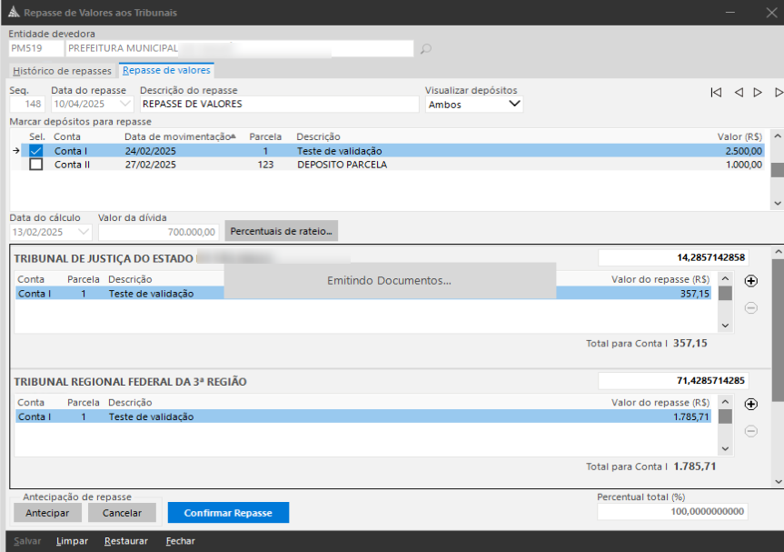 emitindo documentos